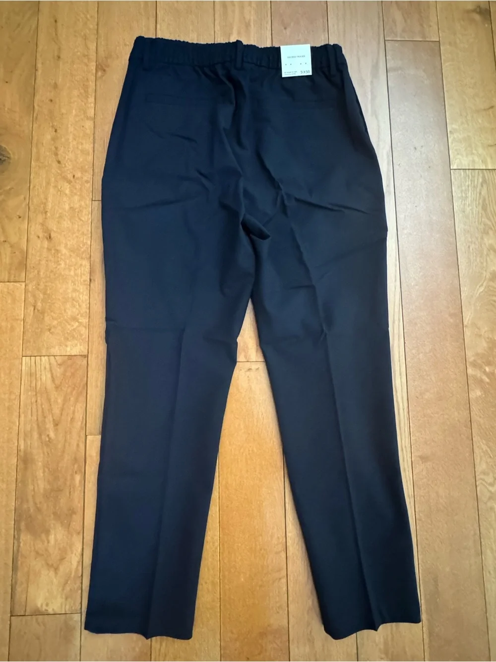 Banana Republic mens navy tailored stretch dress trousers size 31x30.